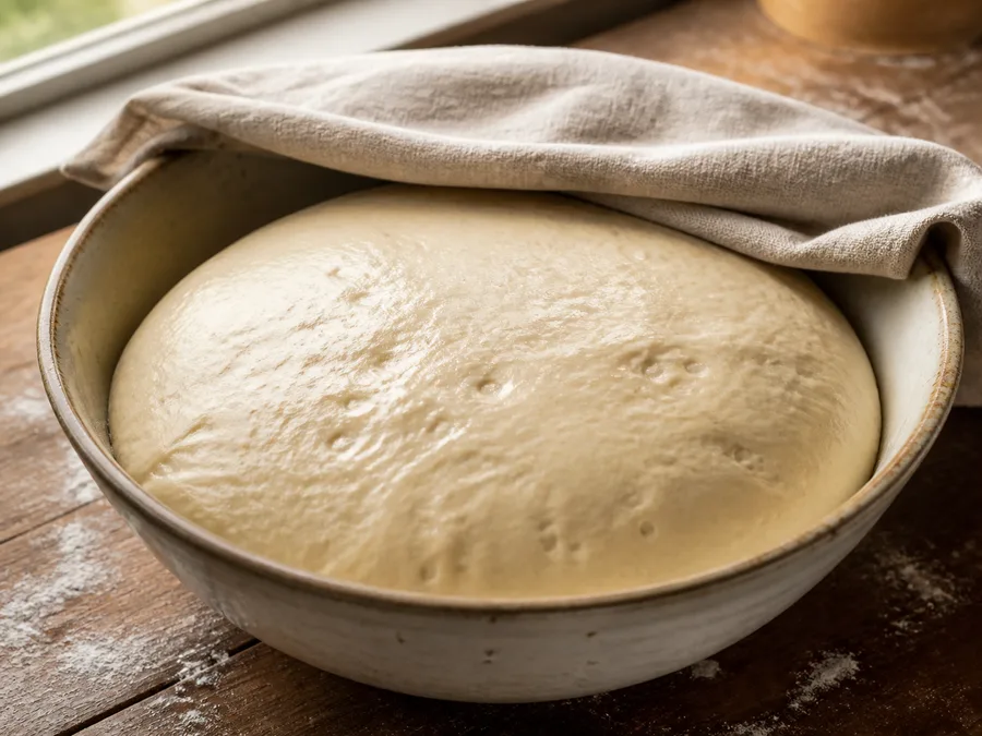 Фокачча с начинкой: четыре сыра | Фото подпункта 5 | Viva Cucina Фокачча с начинкой: четыре сыра: фото процесса приготовления — вымесите, растяните или разделите основу так, как требует форма блюда, стараясь не разрушать воздушность