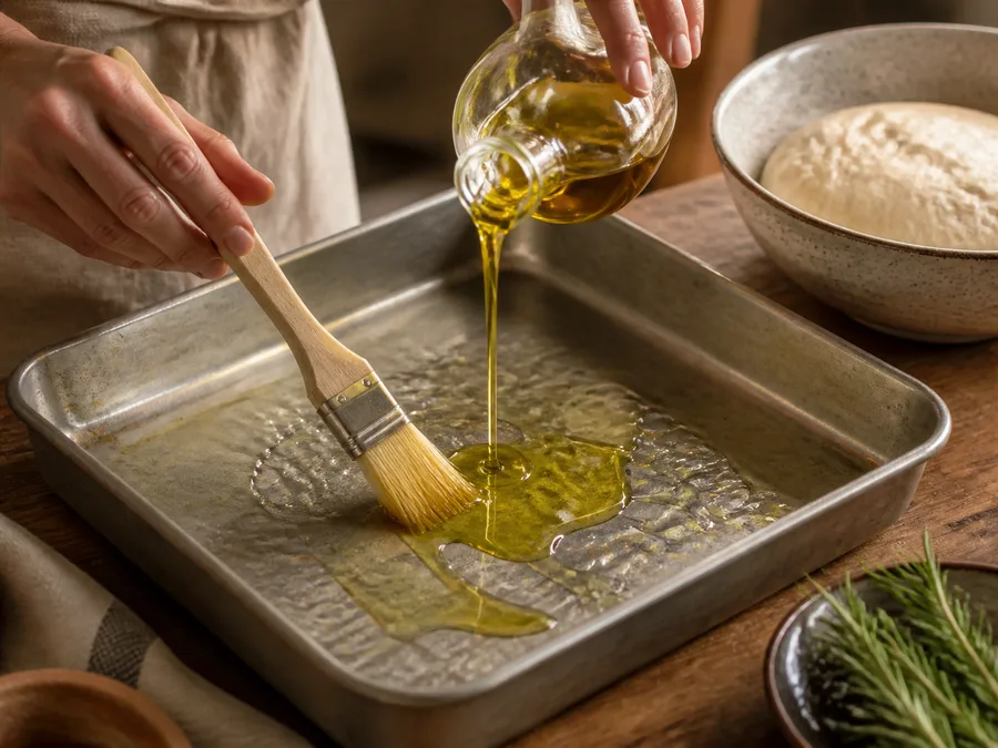 Фокачча с начинкой: четыре сыра | Фото подпункта 7 | Viva Cucina Фокачча с начинкой: четыре сыра: фото процесса приготовления — выполните основной шаг "сформовать", не торопясь и сохраняя контроль над текстурой