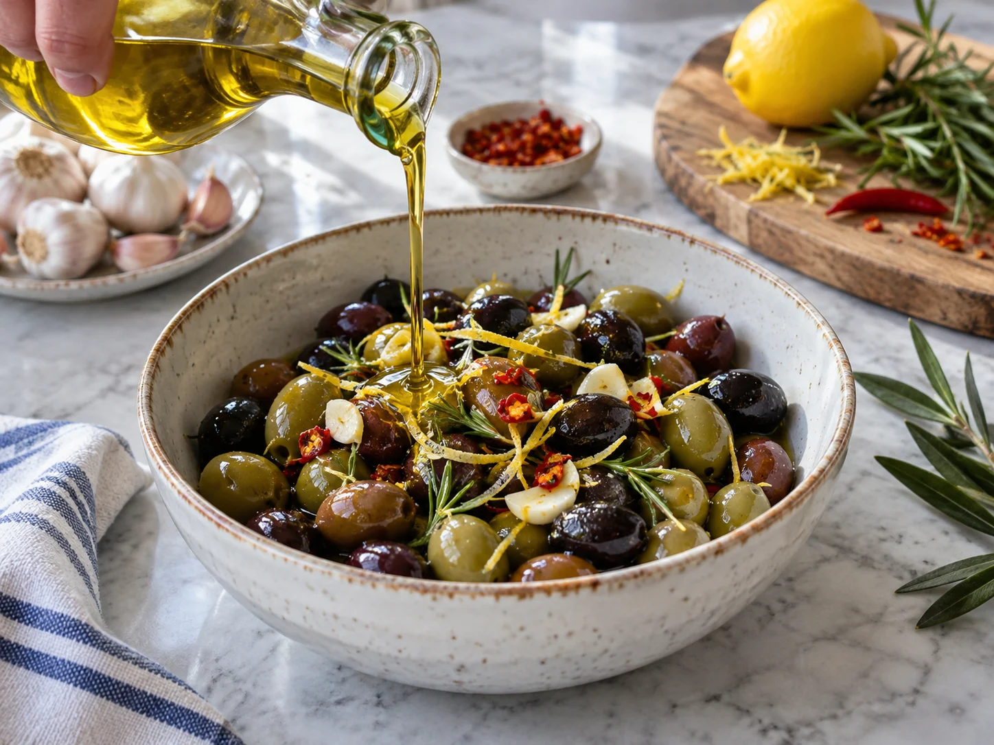 Маринованные оливки с травами | Фото подпункта 11 | Viva Cucina Маринованные оливки с травами: фото процесса приготовления — следите, чтобы крупные кусочки сохранили форму, а соус или соки распределились равномерно