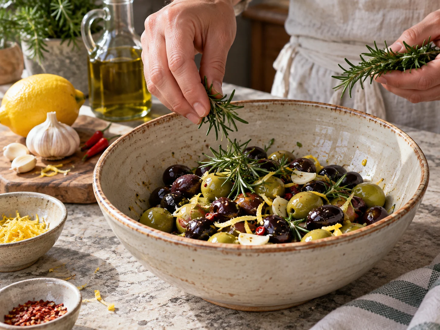 Маринованные оливки с травами | Фото подпункта 6 | Viva Cucina Маринованные оливки с травами: фото процесса приготовления — остановитесь, когда основа стала выразительной, но ещё не потеряла сочность и чистую текстуру