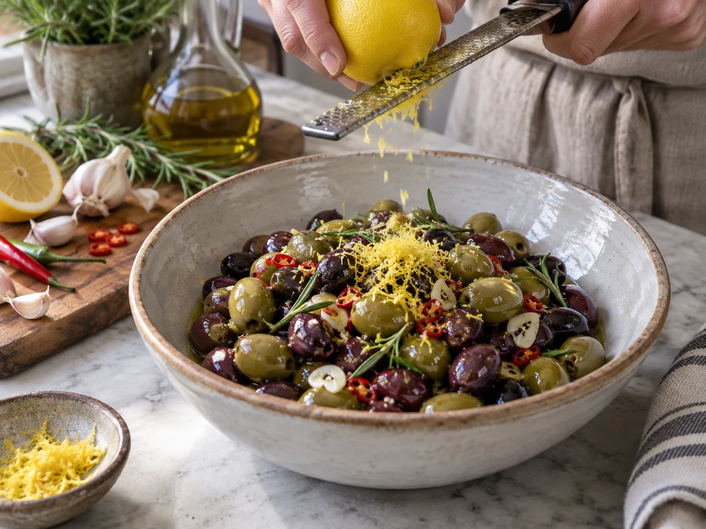 Маринованные оливки с травами | Фото подпункта 9 | Viva Cucina Маринованные оливки с травами: фото процесса приготовления — проверьте промежуточный вкус и состояние продукта перед переходом к финальной сборке