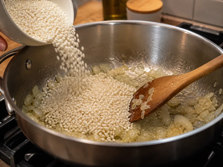 Ризотто с курицей | Фото подпункта 6 | Viva Cucina Ризотто с курицей: фото процесса приготовления — снимите или отложите всё, что не должно долго готовиться, чтобы вернуть это в блюдо ближе к финалу