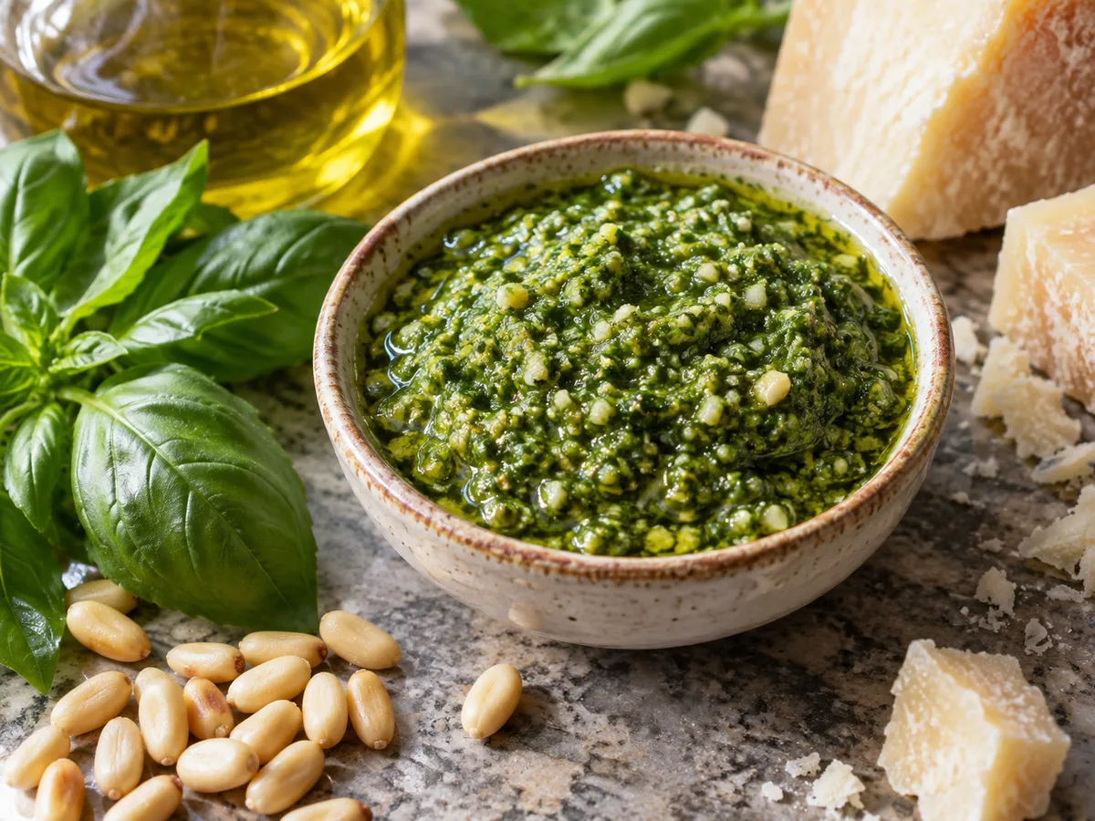 Песто из базилика — готовое блюдо из категории «Соусы/Заготовки» на сайте Viva Cucina